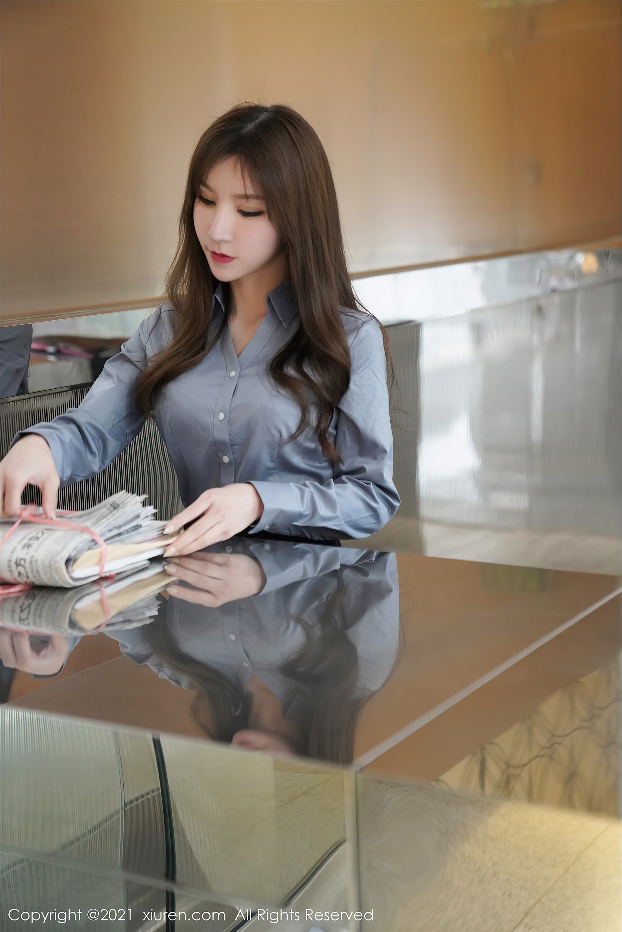 XiuRen秀人网  2021.03.10 No.3187 周于希Sandy 制服 黑丝